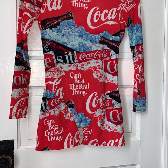 PARADE COCA COLA LONG SLEEVE ROMPER ONESIE - Picture 5 of 9